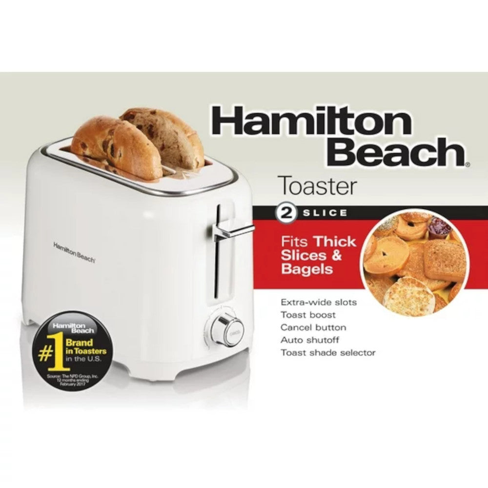 Grille-pain Hamilton Beach  2 tranches - blanc (22218)