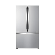 Kenmore 36-inch, 20.3 cu. ft. stainless steel counter-depth French door refrigerator with ice maker.