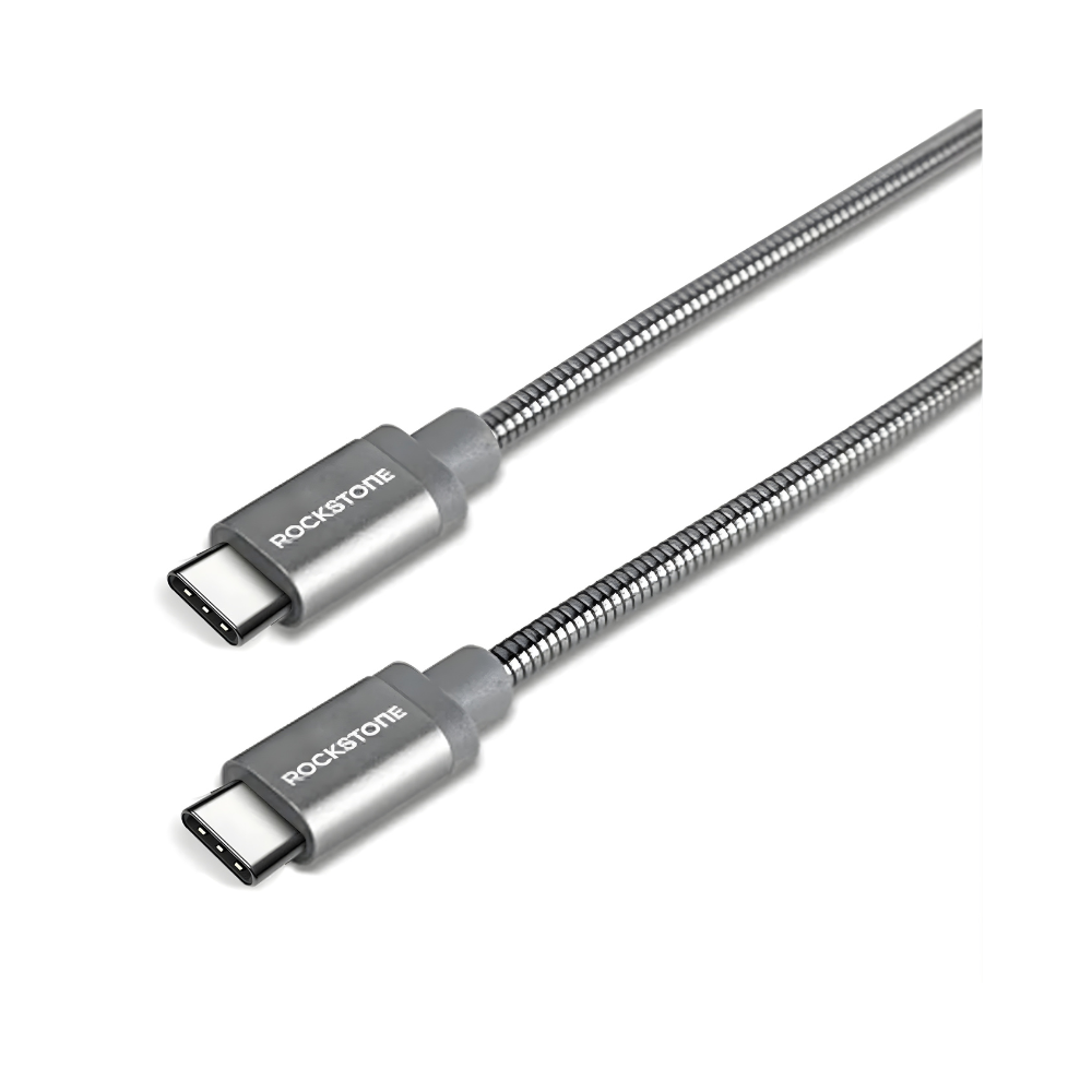 Rockstone braided Type-C to Type-C wire cable - 2 meters 