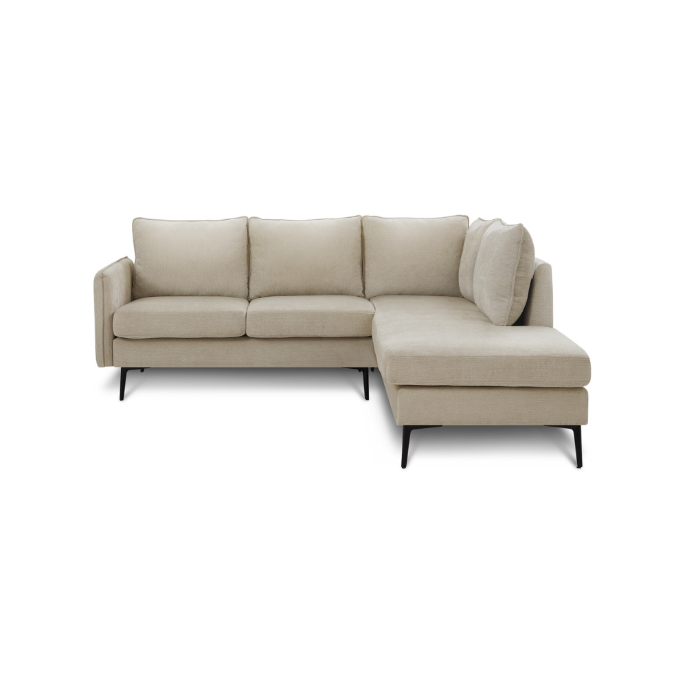 Sofa sectionnel de 85" Monarch - COACH-4 - tissu beige (8K15C04)