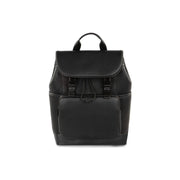 Bugatti Central black polyurethane backpack (BKP2434BU)