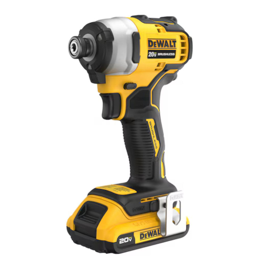 Ensemble de visseuse Dewalt  à chocs compacte sans fil 1/4 po sans balais Dewalt ATOMIC™ 20V MAX* (DCF809D1)