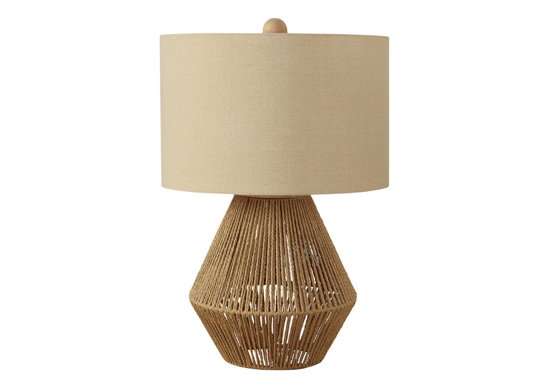 Lampe de table Monarch - Luminaire - Brun Corde (I 9628) Nouveau