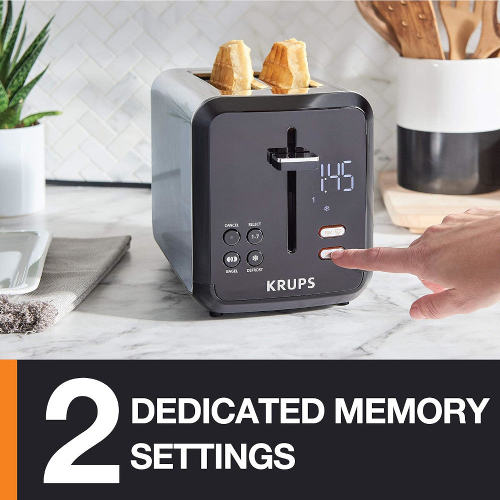 KRUPS Digital 2-Slice Stainless Steel Toaster (KH320D50)