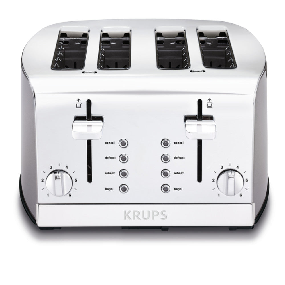 Grille-pain 4 tranches en acier inoxydable KRUPS KH734D51
