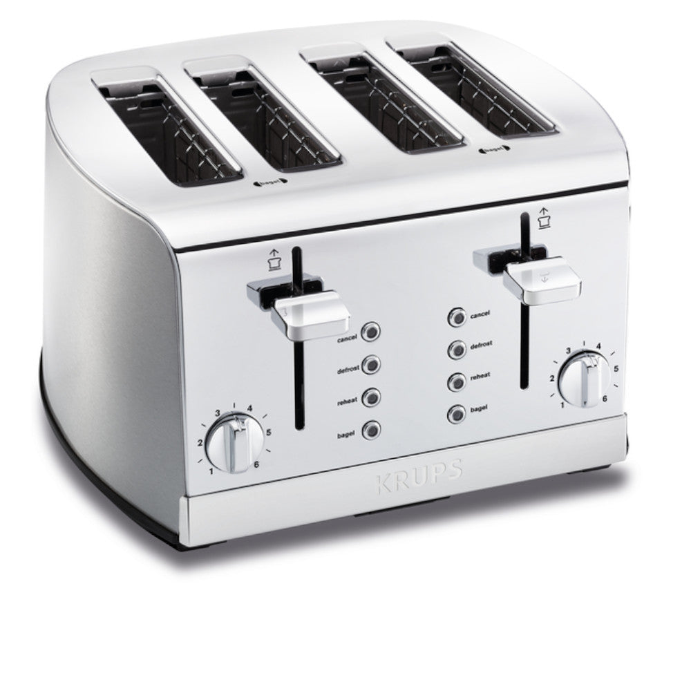 Grille-pain 4 tranches en acier inoxydable KRUPS KH734D51