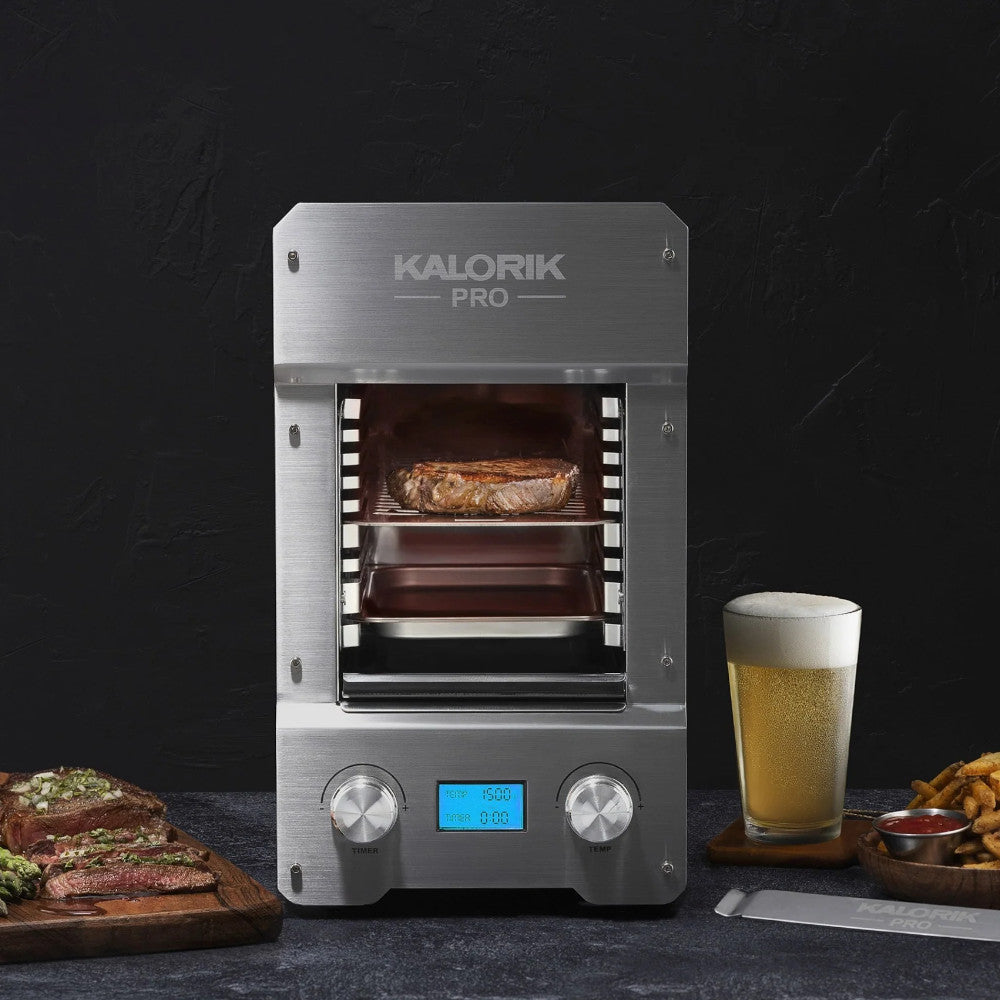 Grill électrique steakhouse Kalorik Pro 1500 en stainless (KPROGR51149SS) - Nouveau