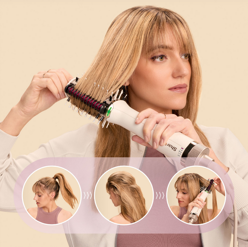 Lisseur à cheveux Shark avec peigne chauffant SmoothStyle - Beige (HT202C)