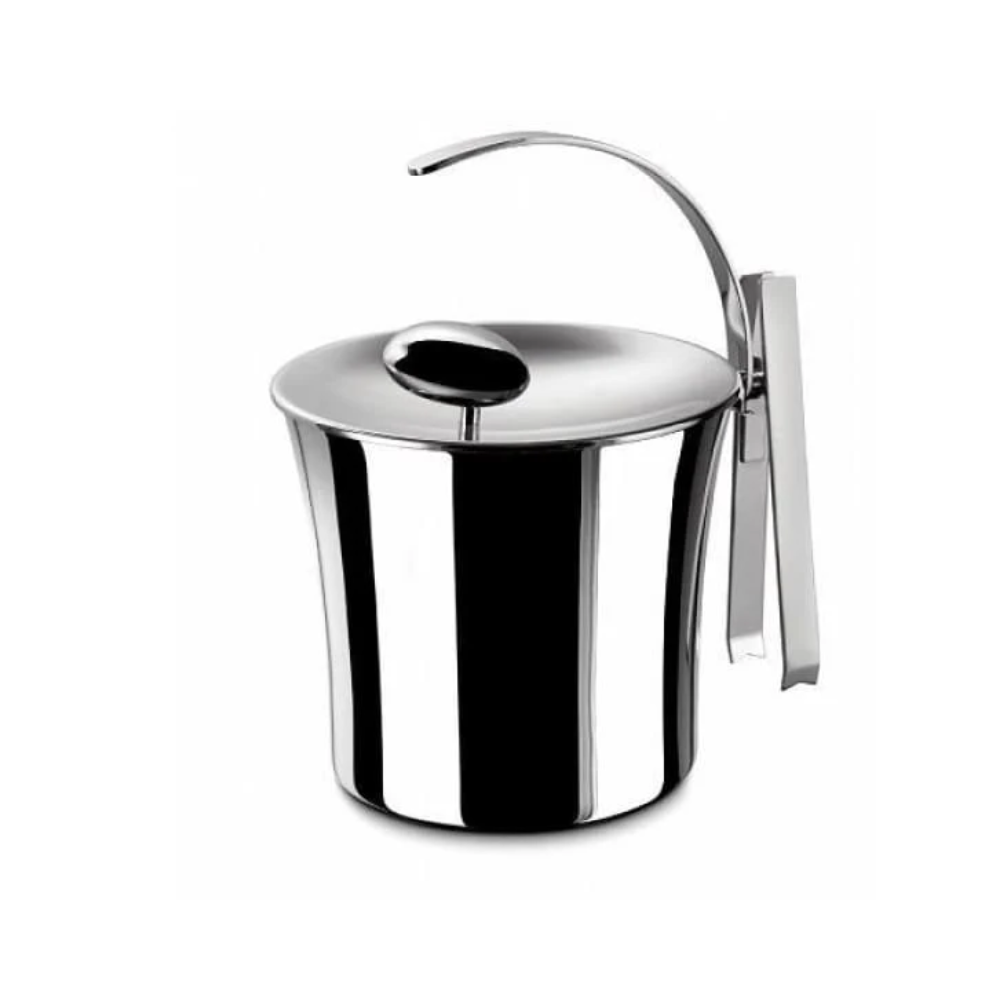 Bugatti Ice Bucket with Lid and Ice Tongs - (22-184)