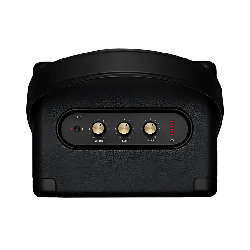 Marshall Tufton Splashproof Wireless Bluetooth Speaker - Black/Brass - Recertified by Marshall