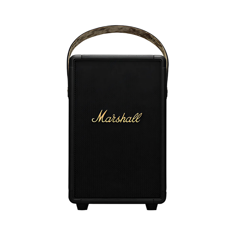 Marshall Tufton Splashproof Wireless Bluetooth Speaker - Black/Brass - Recertified by Marshall
