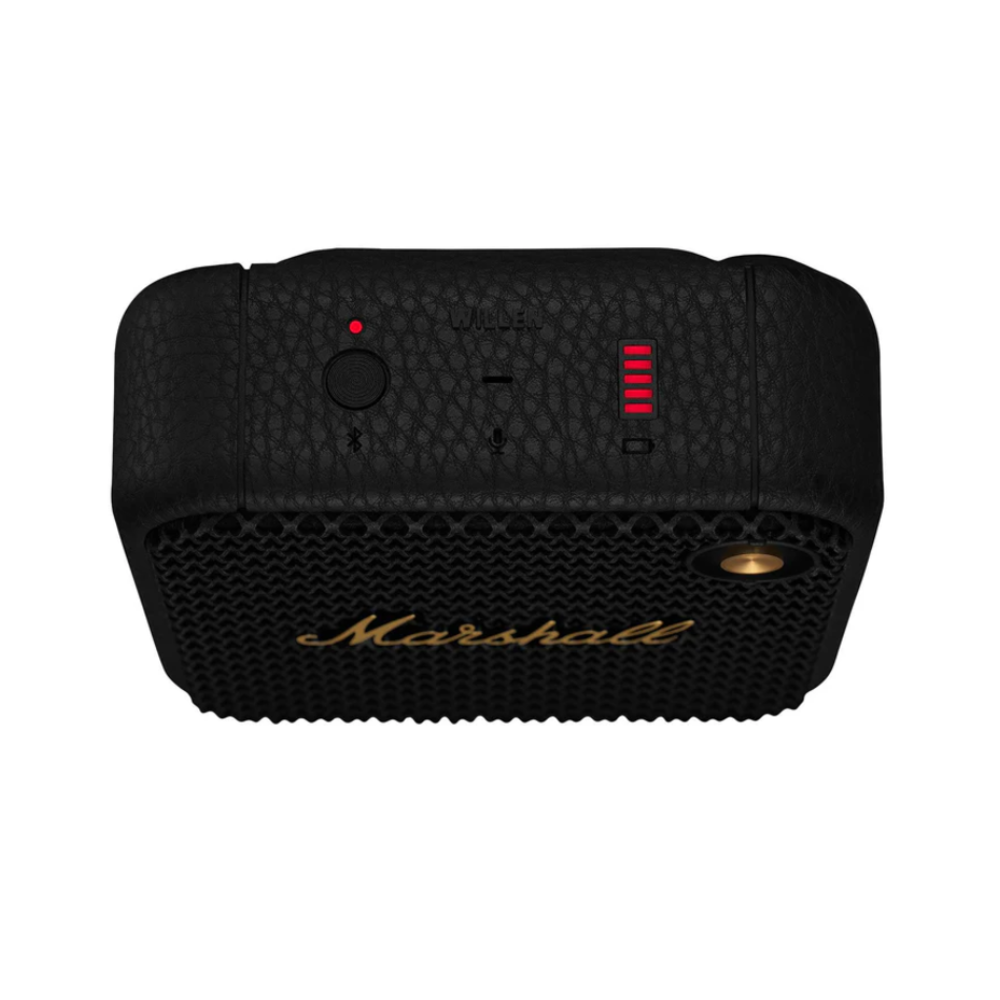 Marshall Willen Waterproof Bluetooth Wireless Speaker - Black/Brass - Recertified by Marshall