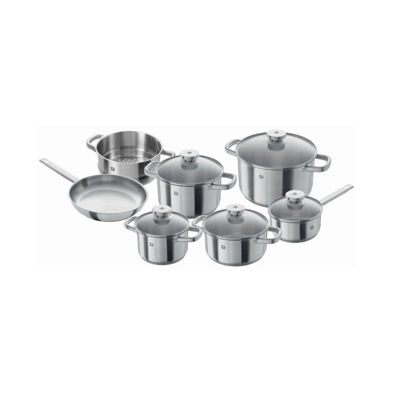 Batterie de cuisine Zwilling - 12 pièces acier inoxydable 18/10 (64040-001) Nouveau