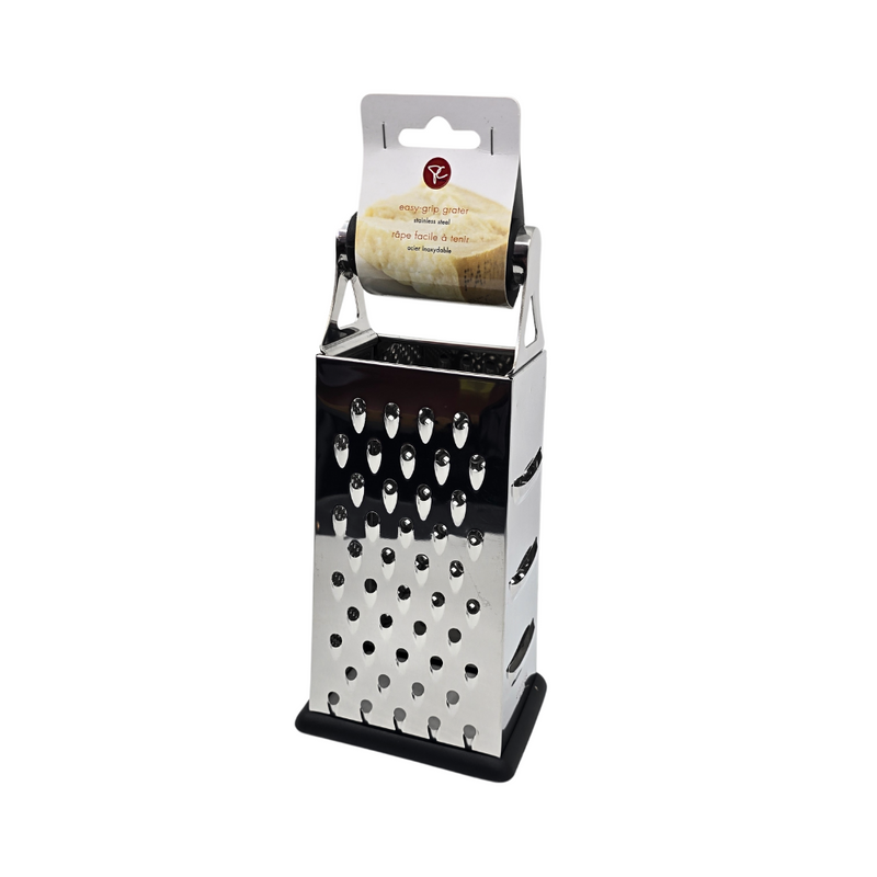 Râpe à fromage de cuisine PC en acier inoxydable 4 côtés facile à utiliser et base antidérapante