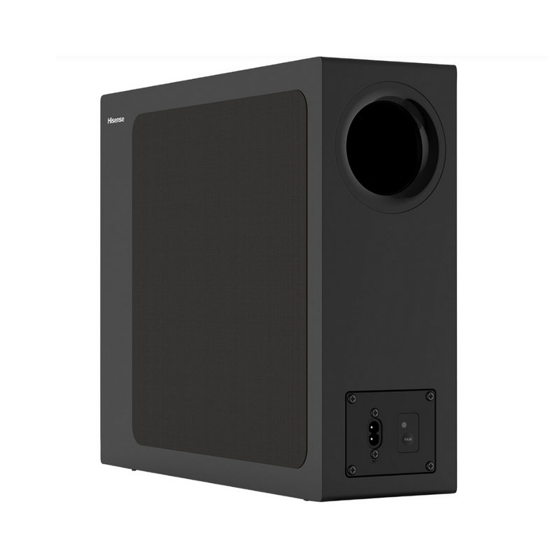 Barre de son Hisense 2.1 canaux avec haut-parleur d’extrêmes graves sans fil (HS2100) Boîte ouverte