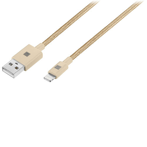 Cable Lightning tejido Platinum de 1,5 m (5 pies) con certificación MFi de Apple - Dorado