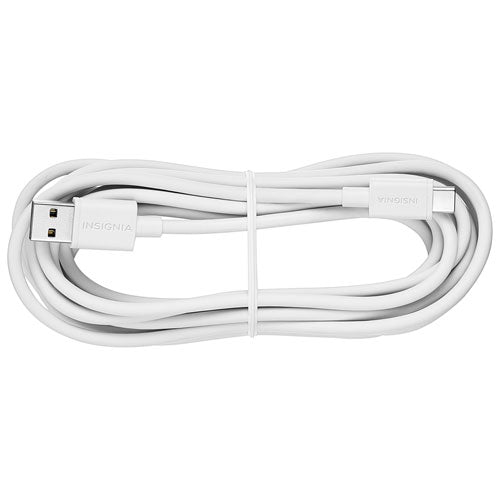 Cable Insignia USB-A 2.0 a USB-C de 3 m (10 pies) - Blanco