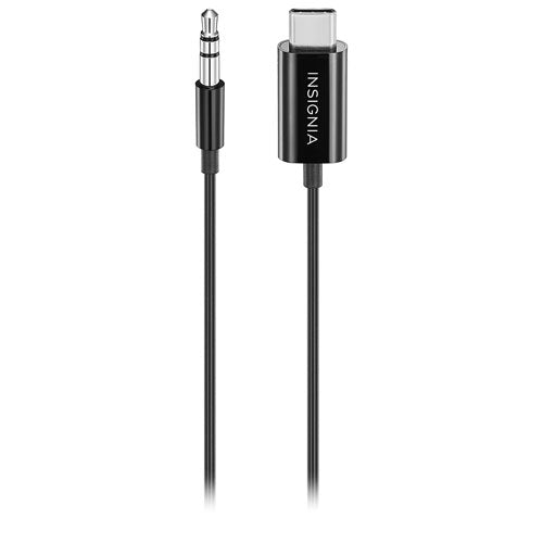 Insignia USB-C de 0,91 m (3 pies) a cable con conector de audio de 3,5 mm