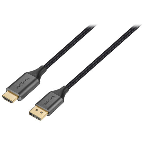 Insignia 1.83m (6ft) 4K UHD DisplayPort to HDMI Cable