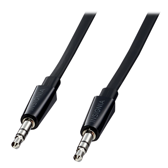Insignia Cable auxiliar plano de 0,91 m (3 pies) de 3,5 mm (NS-LW16F-C)