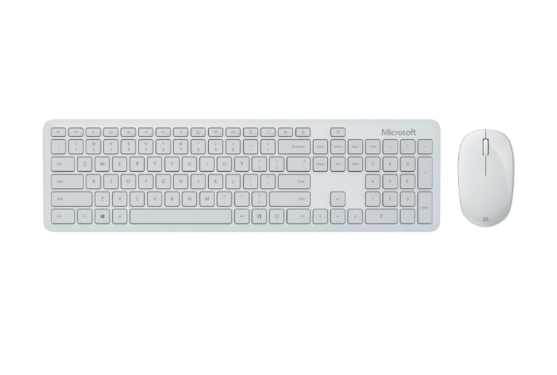 Teclado y mouse de escritorio Bluetooth Red Light de Microsoft (QHG-00031) - Gris - Inglés